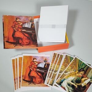 Renoir piano music theme‎ art print stationary cards